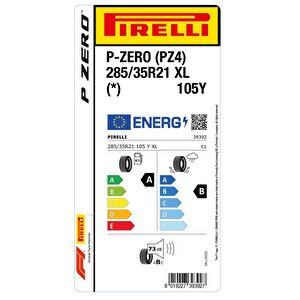 285/35r21 105y Xl P-zero (pz4) (*) S.c. Oto Yaz Lastiği (üretim:2025)