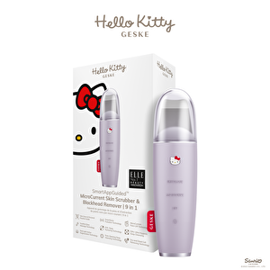 Hello Kitty Mikro Akım Siyah Nokta Temizleme Cihazı | Microcurrent Skin Scrubber Blackhead Remover Mor