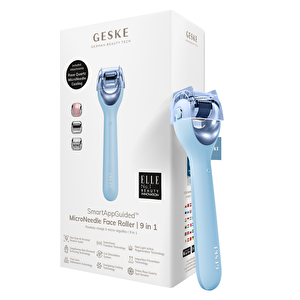 Mikro İğneli, Buz Başlığı, Pembe Kuvars Başlıklı Dermaroller Cihaz | Microneedle Face Roller Mavi