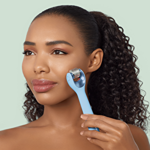 Mikro İğneli, Buz Başlığı, Pembe Kuvars Başlıklı Dermaroller Cihaz | Microneedle Face Roller