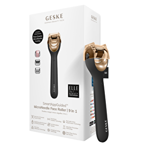 Mikro İğneli, Buz Başlığı, Pembe Kuvars Başlıklı Dermaroller Cihaz | Microneedle Face Roller Siyah