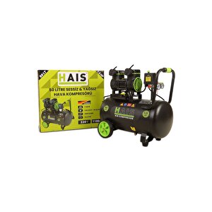 50 Litre Sessiz Yağsız Hava Kompresörü 1,5 Hp