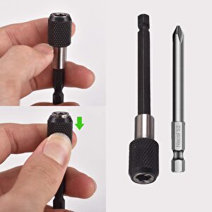 Zhltools 3lü Matkap Ucu Tornavida Bits Uzatma Adaptörü