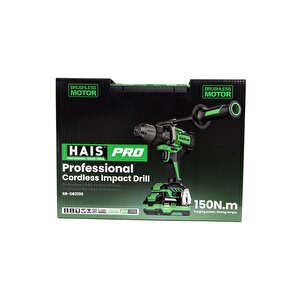 Haispro Profesyonel Darbeli Matkap 21 V 4.0 Ah Çift Akülü
