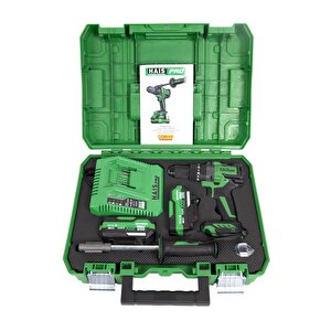Haispro Profesyonel Darbeli Matkap 21 V 4.0 Ah Çift Akülü