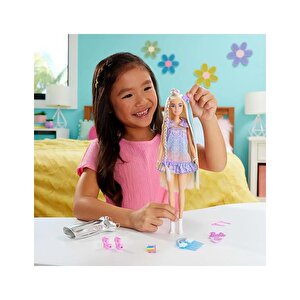 Barbie Upuzun Muhteşem Saçlı Bebek Saç Tasarım Oyun Seti Jct72
