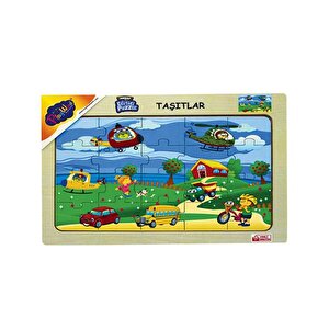 Ahşap Eğitici Puzzle Taşıtlar Ony172