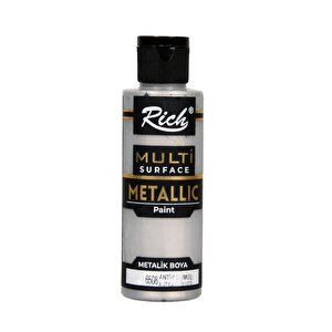 Multi Surface Metalik Akrilik Boya Antik Gümüş 120ml
