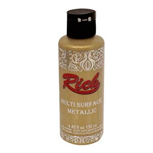 Multi Surface Metalik Akrilik Boya Beyaz Altın 130ml