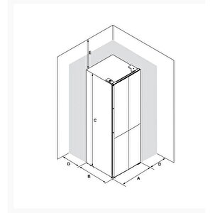 Maxima Solo Buzdolabı 4 Kapılı 90cm Inox