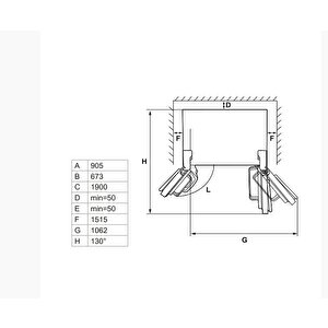 Maxima Solo Buzdolabı 4 Kapılı 90cm Inox