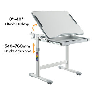 Ayarlanabilir Ergonomik Çocuk Aktivite Masası (3-10 Yaş-mavi) Açık Mavi