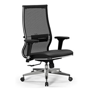 Metta Ergolife Synchrosit 10 Ergonomik Fileli Ve Deri Çalışma Sandalyesi / Ofis Koltuğu - 211.d.1.3e3  Siyah Siyah