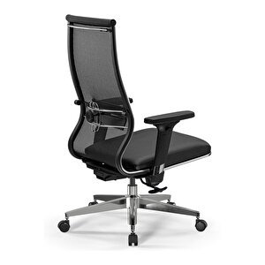 Metta Ergolife Synchrosit 10 Ergonomik Fileli Ve Deri Çalışma Sandalyesi / Ofis Koltuğu - 211.d.1.3e3  Siyah Siyah