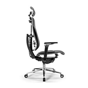 Yoga 4df Ergonomik Deri Ofis Koltuğu  / Yönetici Sandalyesi - A5.f.5.13a Siyah