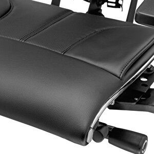 Yoga 4df Ergonomik Deri Ofis Koltuğu  / Yönetici Sandalyesi - A5.f.5.13a Siyah