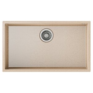 Square 72.40 Tg Avena Bej - Tek Hazneli Tezgahaltı Tegranite Eviye