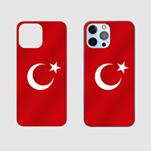 İphone 14 Pro Max Türk Bayrağı Arka Kaplama