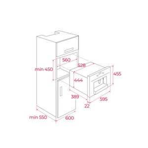 Teka Clc 85-g1 Gm Si̇yah Çeki̇rdek Öğütücülü Ankastre Kahve Maki̇nasi