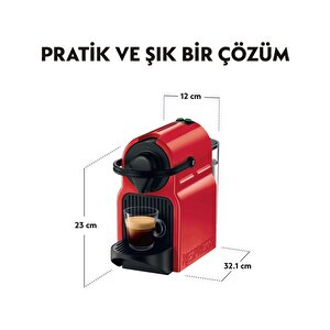 Nespresso C40 Inissia Red Kahve Makinesi, Kırmızı