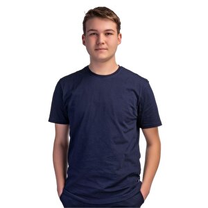 Formteks Bisiklet Yaka Süprem Tişört Lacivert XL