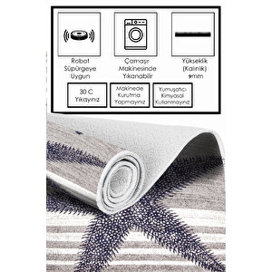 Dijital Kaymaz Yıkanabilir Modern Renkli Mutfak Halısı Salon Halısı Yolluk 180x280 cm