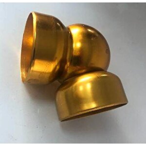 50mm Boş Küre Dirsek Sarı 4'lü Paket