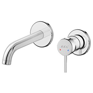 Eca Dalia Minimal Ankastre Lavabo Bataryası Sıva Üstü Çift Rozet 102167625-yy