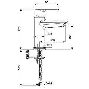 Eca Lia Plus Lavabo Bataryası 102188886