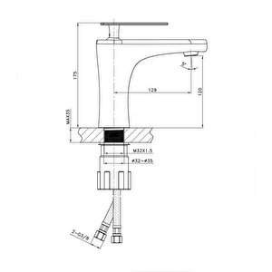 Fm-1311 Fontana Krom Lavabo Bataryası
