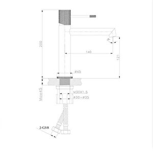 Fm-2111 Fontana Krom Lavabo Bataryasi