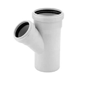 110x75 3.2 Pvc-u Tek Çatal(45 Derece)