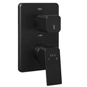 Eca Tiera Ankastre Duş Seti 3-yollu Mat Siyah 102199770c1