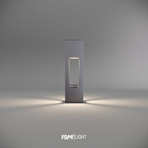 Fonelight Aka Bahçe Aydınlatması Bollard Antrasit 35 Cm