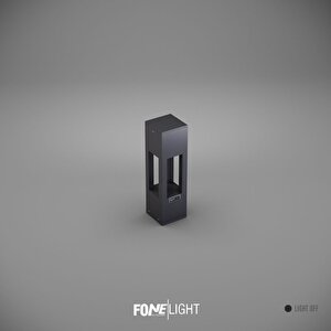 FoneLight AKA Set Üstü 35 cm LED Bahçe Yol Aydınlatması Antrasit Alüminyum IP65 Peyzaj Aydınlatma Armatürü 3000K