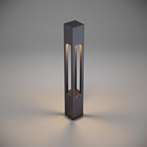 Fonelight Aka Bahçe Aydınlatması Bollard Antrasit 75 Cm