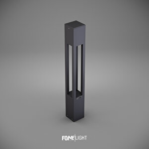 Fonelight Aka Bahçe Aydınlatması Bollard Antrasit 75 Cm