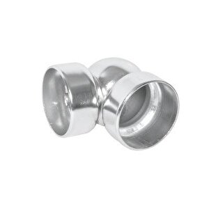 16mm Boş Küre Topuz Dirsek Parlak 5'li Paket