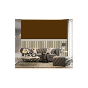 70cmx100cm 1 Adet Rustik Model Krem Yapışkanlı Vinil Duvar Kağıdı Çıta Lambiri Panel Desenli