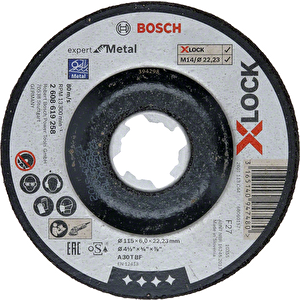 - X-lock - 115*6,0 Mm Expert Serisi Bombeli Metal Taşlama Diski taş