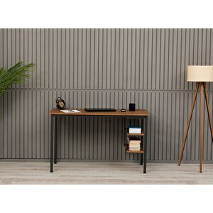 Çalışma Masası 125x65x75 Cm Alt Yan 2 Raflı