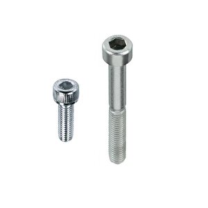 M12x40 Din912 İmbus Cıvata 8.8 Beyaz 5 Li Paket
