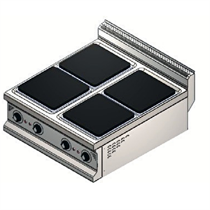 Csa Karacasan 900 Seri Set Üstü 80 Cm 4 Gözlü Elektrikli Ocak