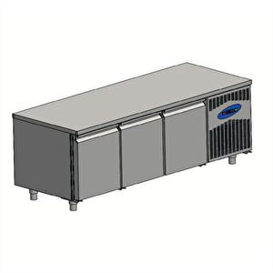 Csa Karacasan (430 Çelik) 632 Lt 235 Cm Üç Kapılı Tezgah Tipi Et Balık Dolabı