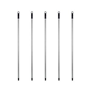 Metal Vidalı Boyalı Gri Fırça Faraş Süpürge Çeksil Sap Sapı - 120 Cm. - 5 Adet