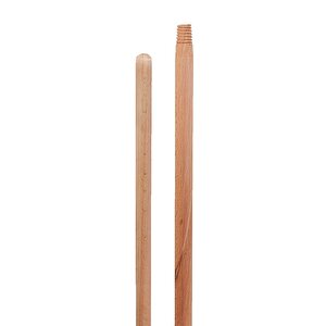 Gürgen Ahşap Vidalı Fırça Faraş Çeksil Süpürge Sap Sapı - 120 Cm. - 10 Adet