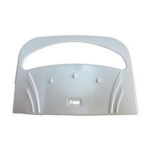 A Form Klozet Kapak Örtüsü Dispenseri Aparatı - 40x5x29 Cm. - Beyaz - Plastik - Duvara Monte