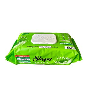 Extra Doğal Aloe Vera Özlü Yüzey Temizlik Islak Havlusu - 100'lü Paket