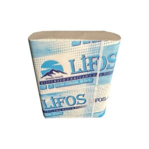 Lifos Dispenser Kağıt Havlu - Z Katlama - 2 Kat - 200 Adetlik 12 Paket / Koli