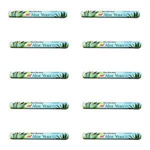 Hari Darshan Aloe Vera Çubuk Tütsü - Oda Ortam Kukusu - 20 Adetlik 10 Paket